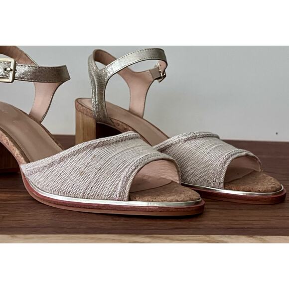 Clarks Womens Ellis Clara Leather Open Toe Slingback Sandals Size 8 - Picture 13 of 15